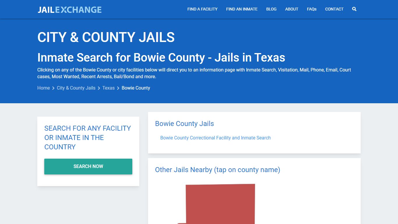 Inmate Search for Bowie County | Jails in Texas - Jail Exchange